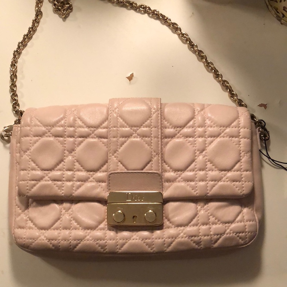 Miss Dior Rose Poudre flap bag